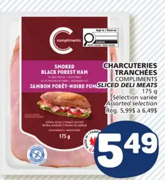 Marché Bonichoix COMPLIMENTS SLICED DELI MEATS offer