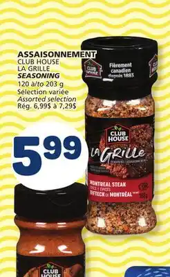 Marché Bonichoix CLUB HOUSE LA GRILLE SEASONING offer