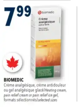 Familiprix BIOMEDIC Heating cream, pain relief cream or pain relief ice gel, selected sizes offer