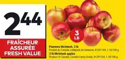 Giant Tiger 3 lb McIntosh apples offer