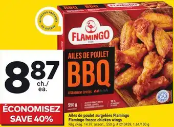Giant Tiger Flamingo frozen chicken wings offer
