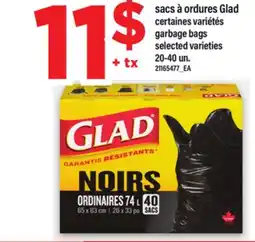 Maxi SACS À ORDURES GLAD | GARBAGE BAGS, 20-40 UN offer