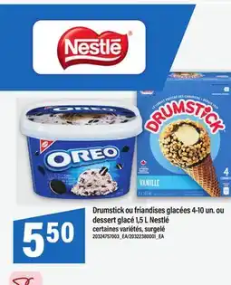 Maxi DRUMSTICK GLACÉES 4-10 UN. OU DESSERT GLACÉ 1, 5 L NESTLÉ offer