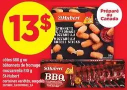 Maxi CÔTES 680 G OU BÂTONNETS DE FROMAGE MOZZARELLA ST-HUBERT, 510 G offer