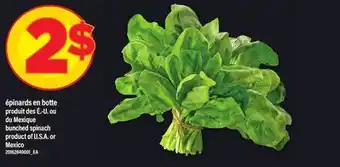 Maxi ÉPINARDS EN BOTTE | BUNCHED SPINACH offer