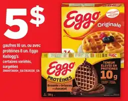 Maxi Gaufres 16 un. ou avec protéines 8 un. Eggo Kellogg's offer