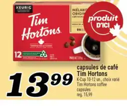 Marché Richelieu Capsules de café TimHortons | Tim Hortons K-Cup Tim coffee offer