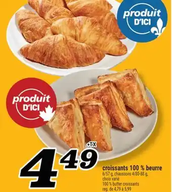 Marché Richelieu Croissants 100% Beurre | 100% Butter Croissants offer