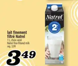 Marché Richelieu LAIT FINEMENT FILTRÉ NATREL | NATREL FINE-FILTERED MILK offer