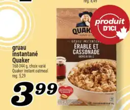 Marché Richelieu Gruau instantané Quaker | Quaker Quaker instant oatmeal offer