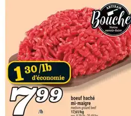 Marché Richelieu BOEUF HACHÉ MI‑MAIGRE | MEDIUM GROUND BEEF offer