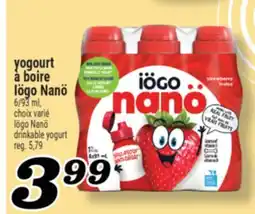 Marché Richelieu YOGOURT À BOIRE IÖGO NANÖ | IÖGO NANÖ DRINKABLE YOGURT offer