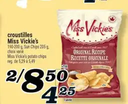 Marché Richelieu CROUSTILLES MISS VICKIE'S | MISS VICKIE'S POTATO CHIPS offer