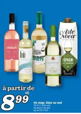 Marché Richelieu VIN ROUGE, BLANC OU ROSÉ | RED, WHITE OR ROSÉ WINE offer