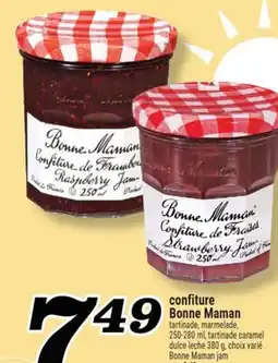 Marché Richelieu CONFITURE BONNE MAMAN | BONNE MAMAN JAM offer