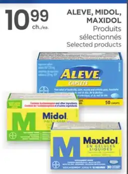 Proxim ALEVE, MIDOL, MAXIDOL Selected products offer