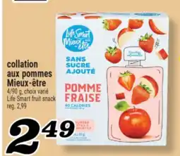 Marché Richelieu COLLATION AUX POMMES MIEUX‑ÊTRE | LIFE SMART FRUIT SNACK offer