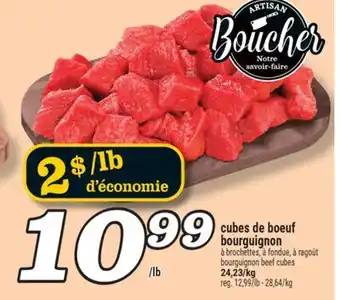 Marché Richelieu CUBES DE BOEUF BOURGUIGNON |BOURGUIGNON BEEF CUBES offer
