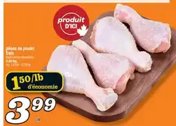 Marché Richelieu PILONS DE POULET FRAIS | FRESH CHICKEN DRUMSTICKS offer