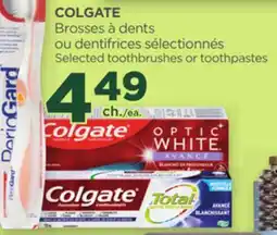 Proxim COLGATE Selected toothbrushes or toothpastes offer