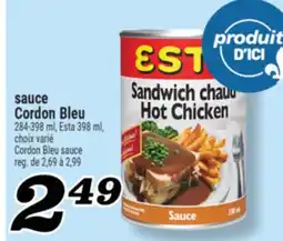 Marché Richelieu SAUCE CORDON BLEU | CORDON BLEU SAUCE offer