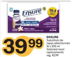 Brunet ENSURE Substituts de repas sélectionnés offer