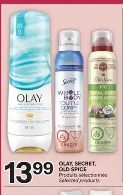 Brunet OLAY, SECRET, OLD SPICE Produits sélectionnés offer
