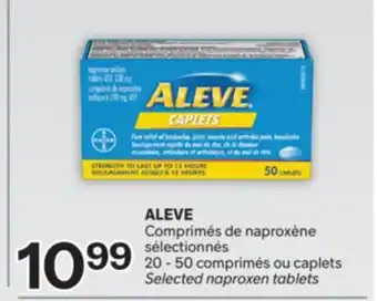 Brunet ALEVE Comprimés de naproxène sélectionnés offer