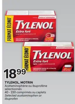 Brunet TYLENOL, MOTRIN Acétaminophène ou ibuprofène sélectionnés offer