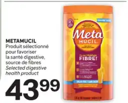 Brunet METAMUCIL Produit sélectionné pour favoriser la santé digestive, source de fibres offer