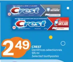 Brunet CREST Dentifrices sélectionnés offer