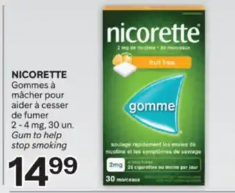 Brunet NICORETTE Gommes à mâcher pour aider à cesser de fumer offer