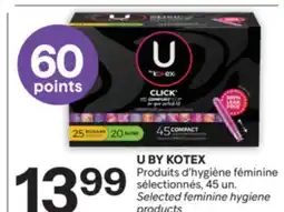 Brunet U BY KOTEX Produits d'hygiène féminine sélectionnés offer