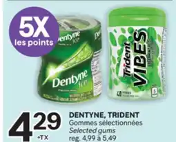 Brunet DENTYNE, TRIDENT Gommes sélectionnées offer