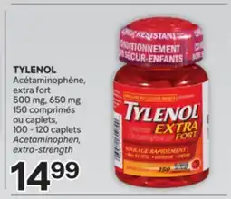 Brunet TYLENOL Acétaminophène, extra fort mg offer