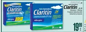 Jean Coutu AERIUS, CLARITIN Allergy Selected products offer