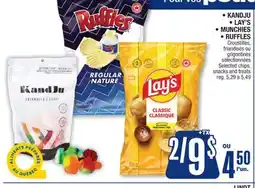 Jean Coutu KANDJU, LAY'S, MUNCHIES, RUFFLES Selected chips, snacks and treats offer