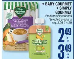 Jean Coutu BABY GOURMET, SIMPLY GOURMET Selected products offer