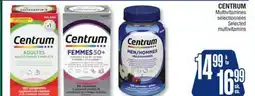 Jean Coutu CENTRUM Selected multivitamins offer