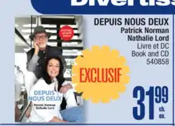 Jean Coutu DEPUIS NOUS DEUX Patrick Norman Nathalie Lord Book and CD offer