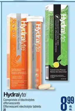 Jean Coutu Hydralyte Effervescent electrolyte tablets offer