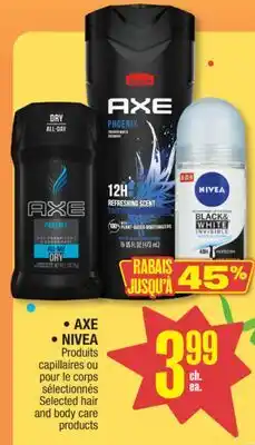 Jean Coutu AXE, NIVEA Selected hair and body care products offer
