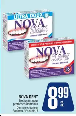 Jean Coutu NOVA DENT Denture cleanser offer
