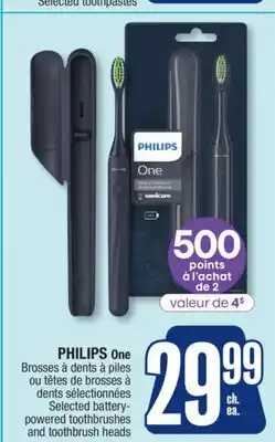 Jean Coutu PHILIPS One Brosses à dents heads offer