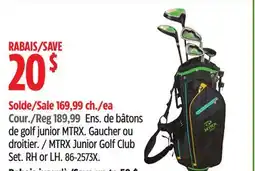 Canadian Tire MTRX Junior Golf Club Set offer