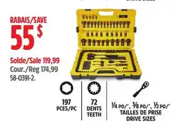 Canadian Tire Stanley Black Chrome Socket Sets offer
