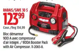 Canadian Tire MotoMaster 900A Booster Pack with Air Compressor offer