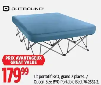 Canadian Tire Outbound Queen-Size BYO Portable Bed offer