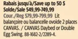 Canadian Tire CANVAS Daybed or Double Egg Swing offer