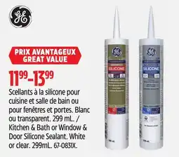 Canadian Tire GE Kitchen & Bath or Window & Door Silicone Sealant offer
